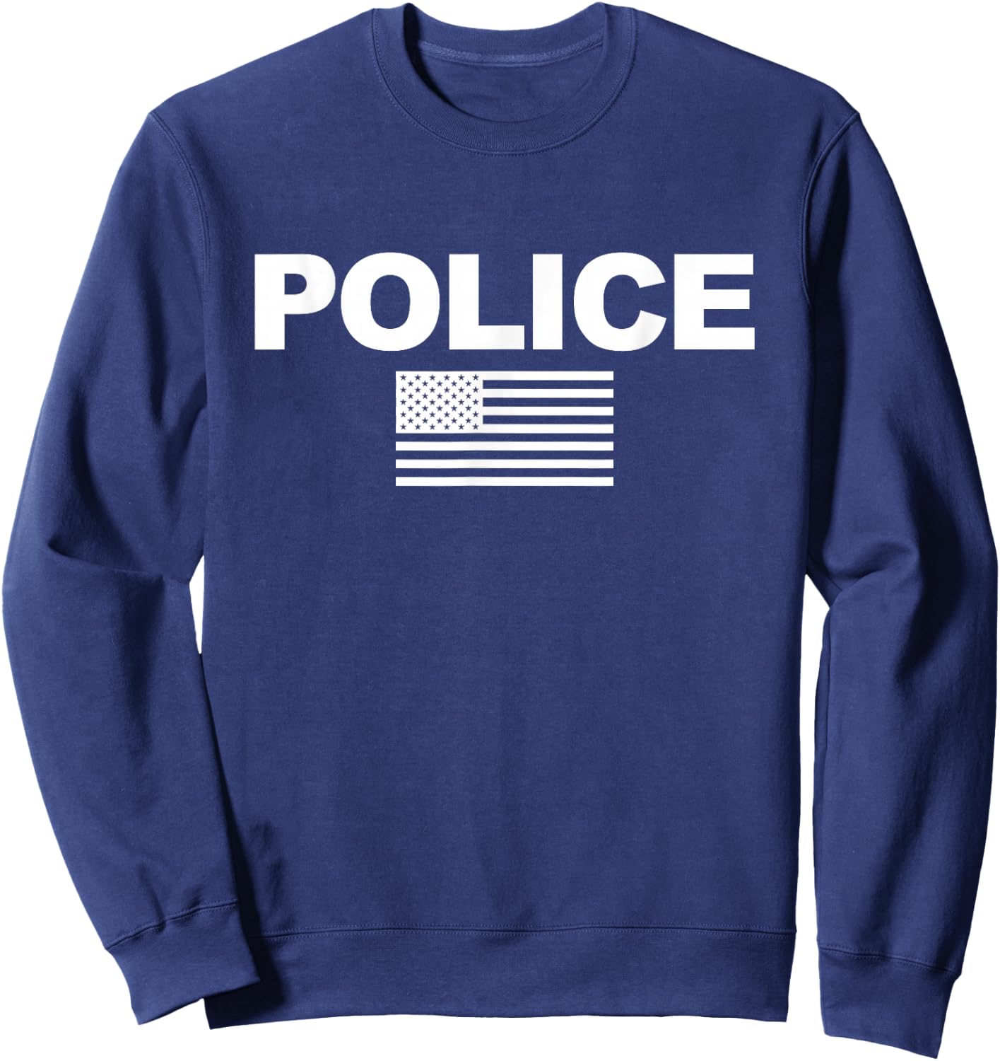 Police Usa American Flag Sweatshirt - Sweatshirt | Navy
