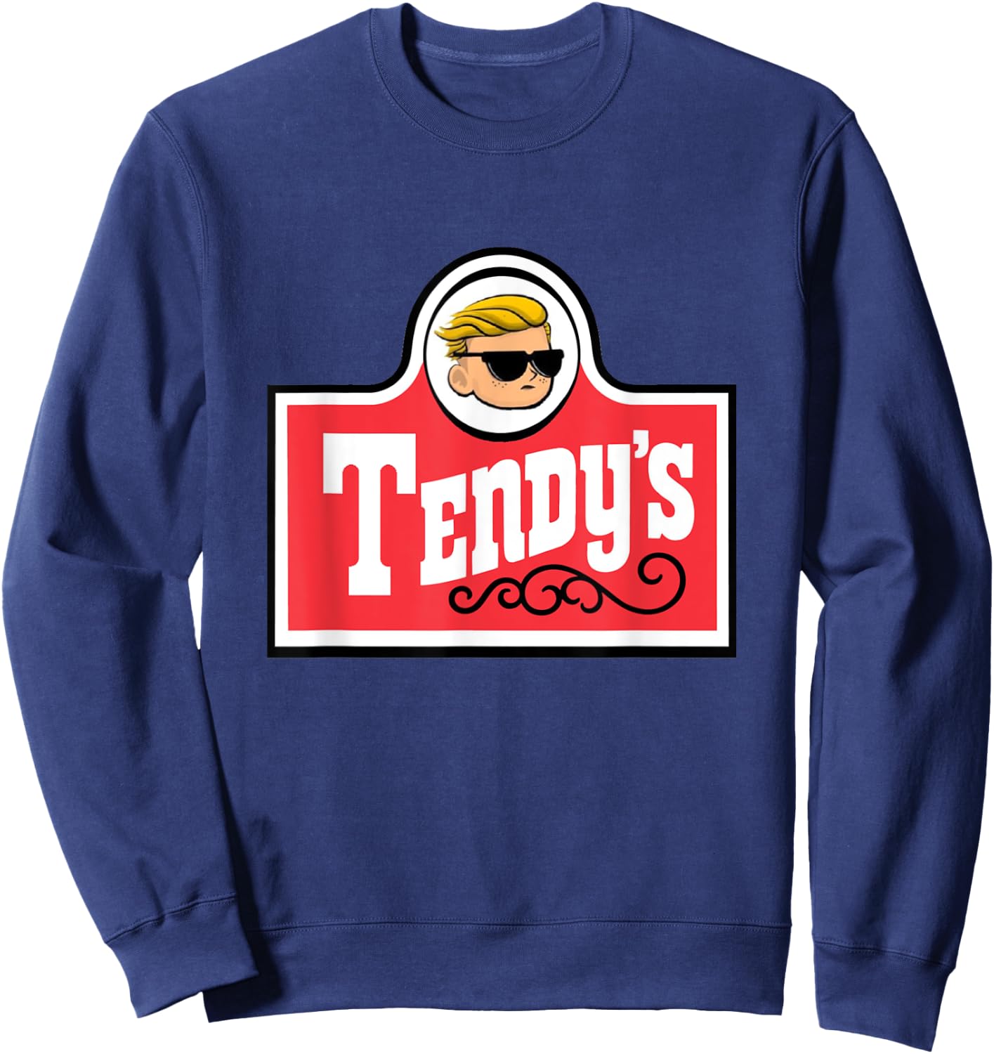 Tendys Funny WSB Tendies Sweatshirt - Sweatshirt | Navy