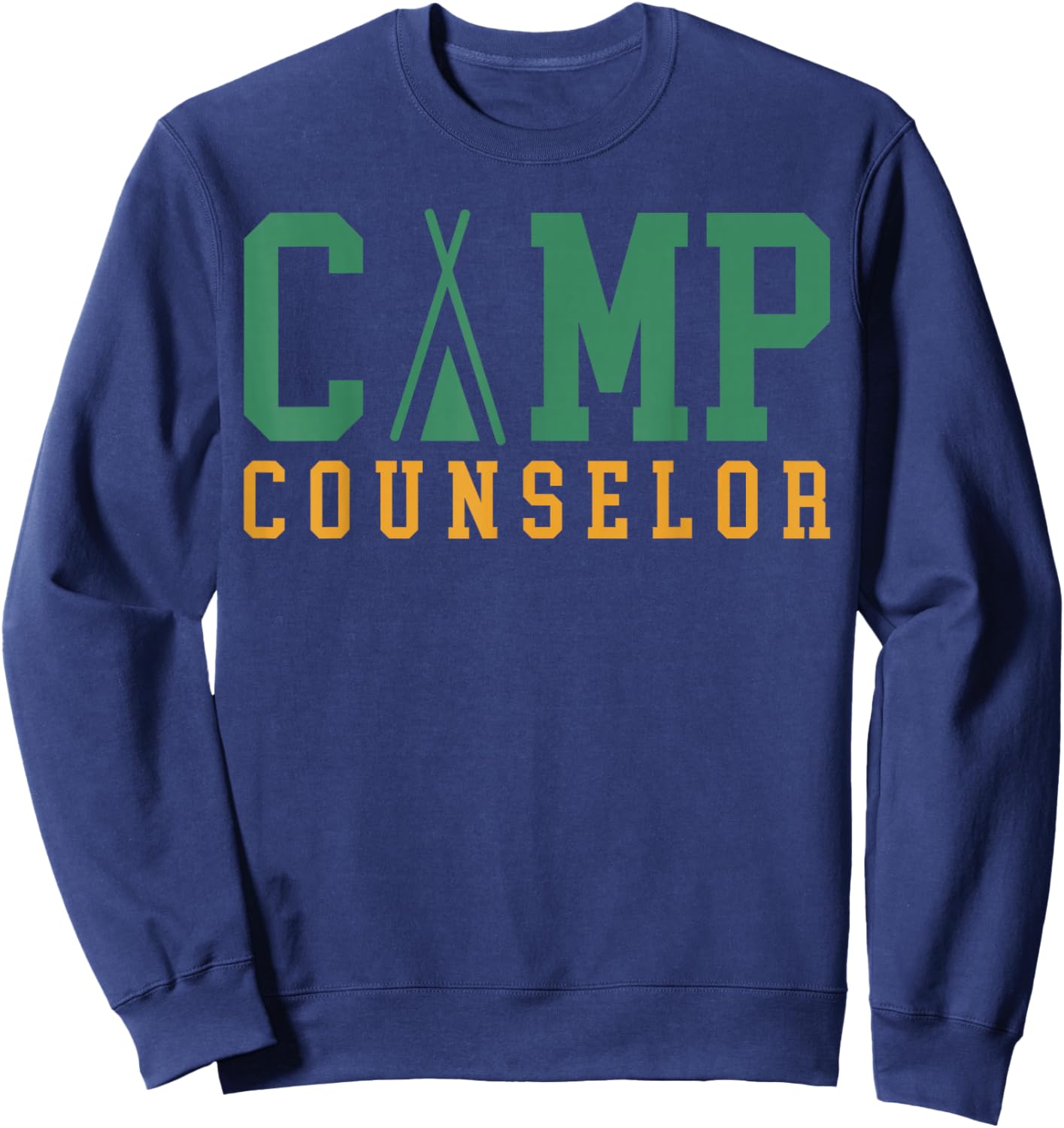 Camping Summer Camp Counselor Staff Director Camper Sweatshirt - Sweatshirt | Navy