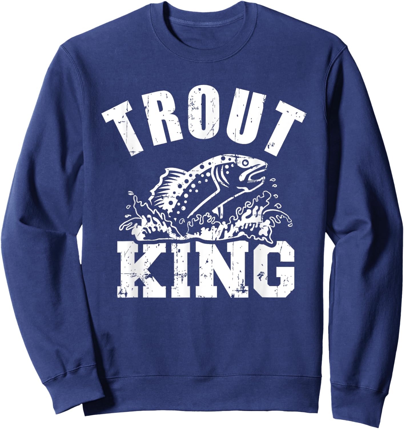 Trout king Sweatshirt - Sweatshirt | Navy