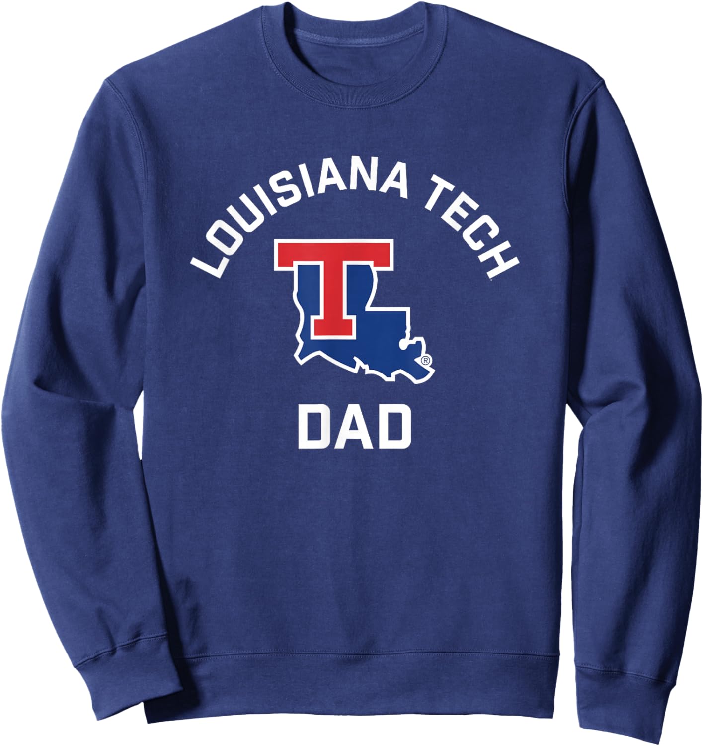 Louisiana Tech Bulldogs Arched Dad Sweatshirt - Sweatshirt | Navy