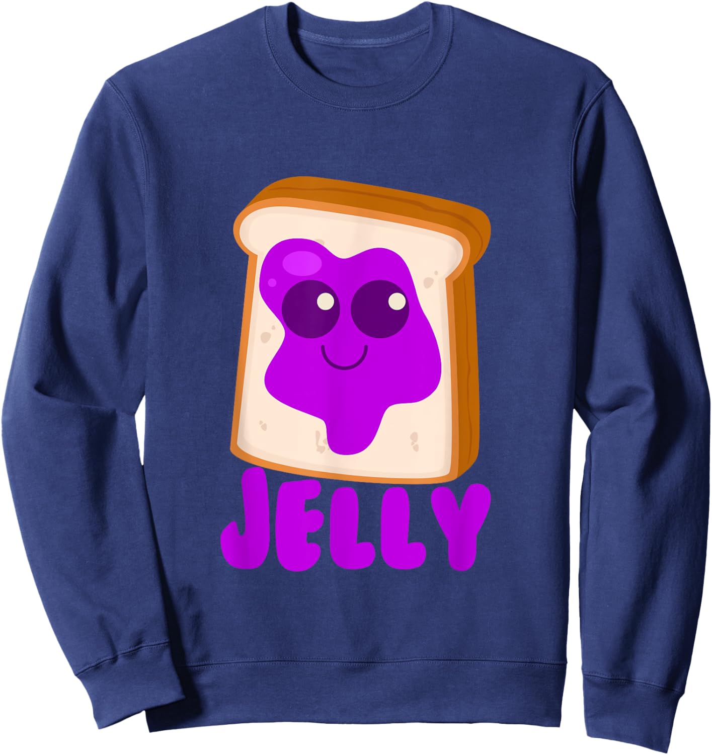 Jelly Matching Halloween Costume Set DIY Peanut Butter Sweatshirt - Sweatshirt | Navy