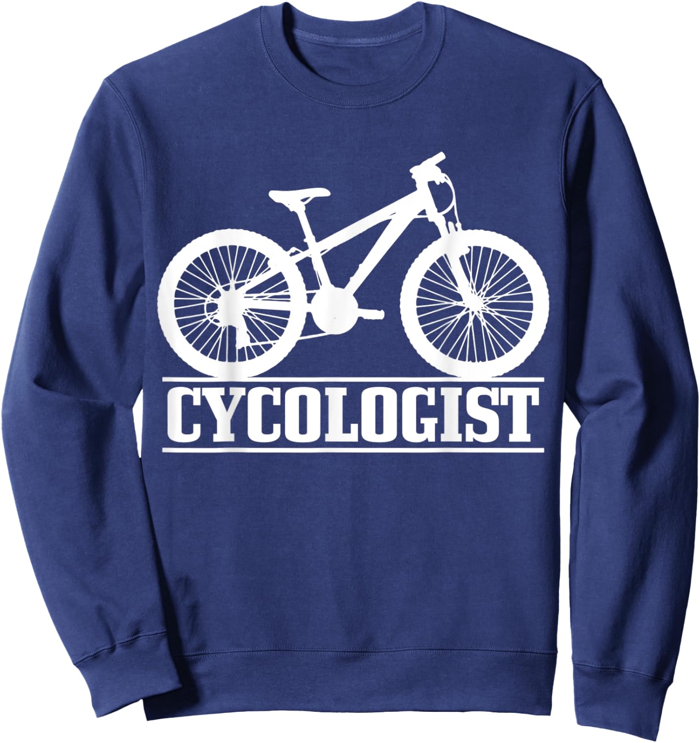 Cycologist Mountain Bike MTB Downhill Cycling Funny Gift Sweatshirt - Sweatshirt | Navy