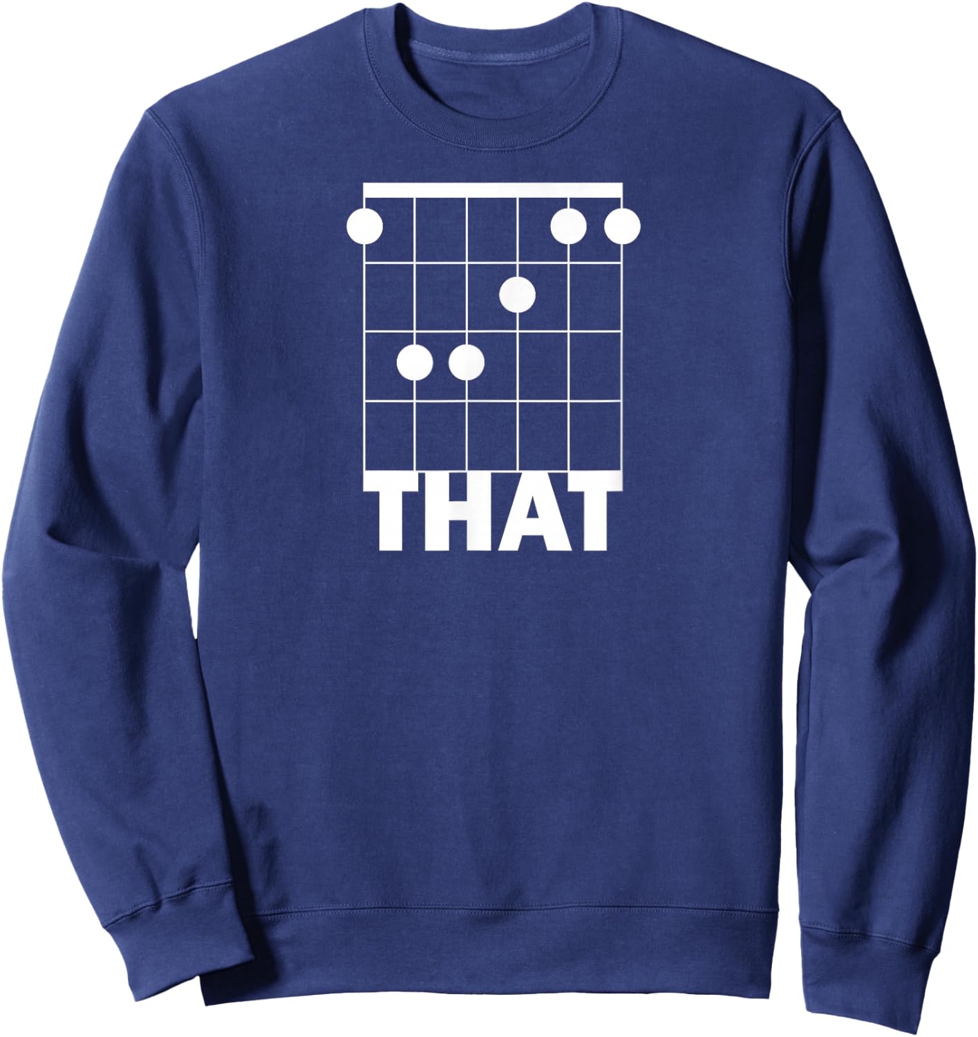 F That Funny Guitar Chord Sweatshirt - Sweatshirt | Navy