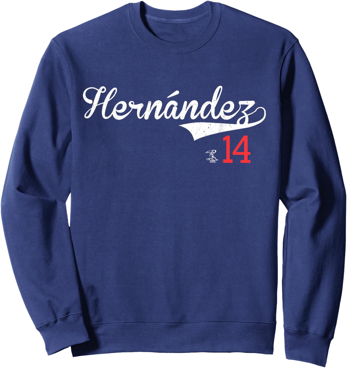 Kike Hernandez Vintage Gameday Sweatshirt - Sweatshirt | Navy