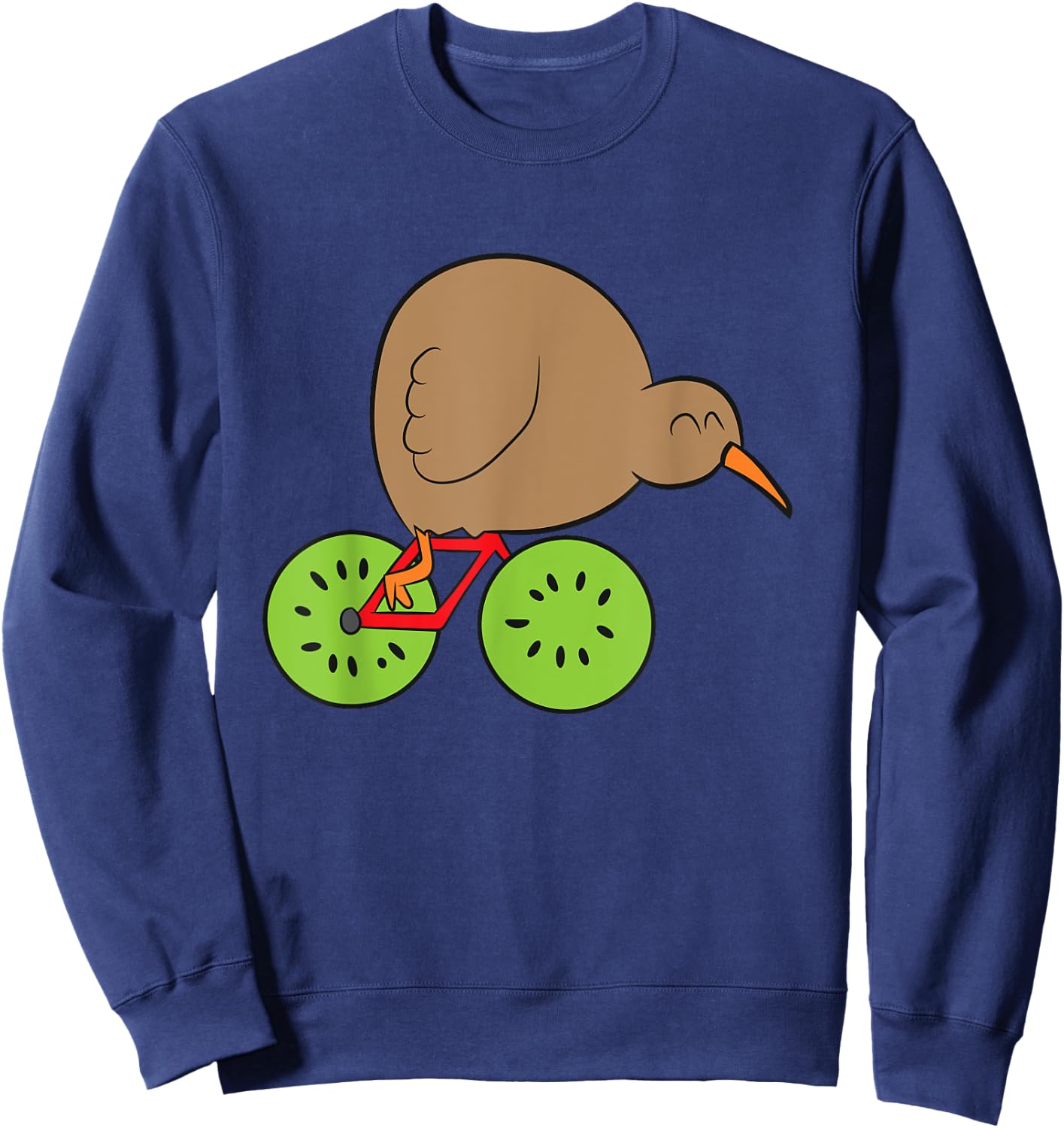 Kiwi Bird New Zealand Kiwi Bird and Kiwi Fruit Kiwi Sweatshirt - Sweatshirt | Navy