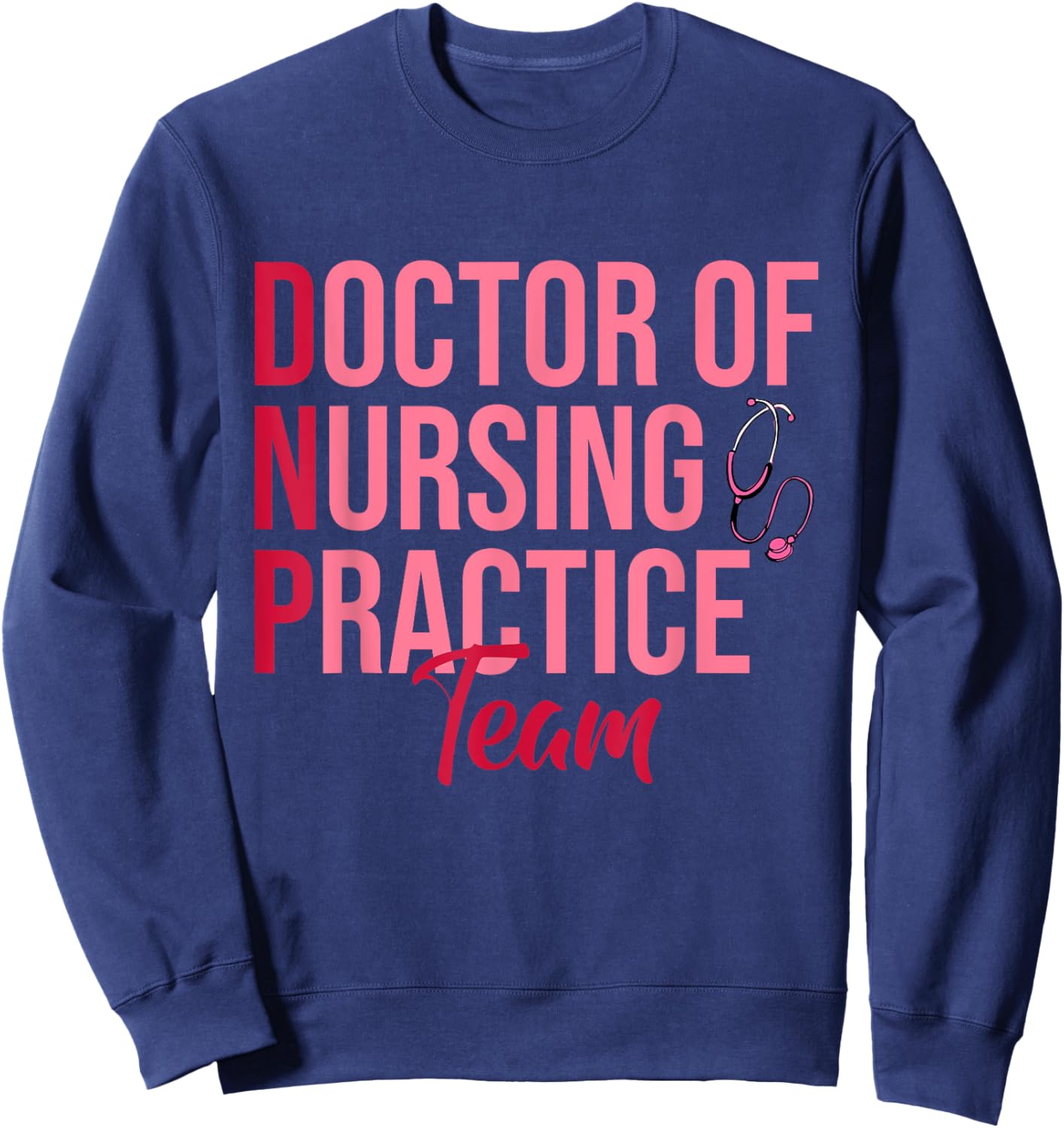 Retro DNP Doctor of Nursing Practice Brain RN Nurse DA1 Sweatshirt - Sweatshirt | Navy