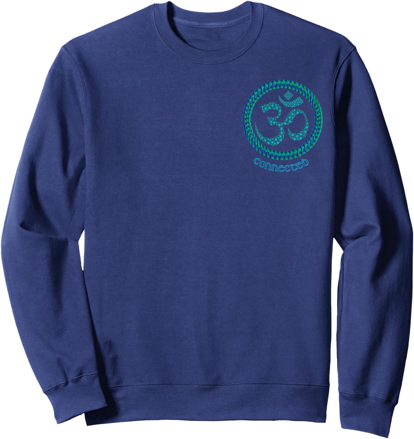 The Ohm, Om or Aum symbol. More artwork on back Sweatshirt - Sweatshirt | Navy