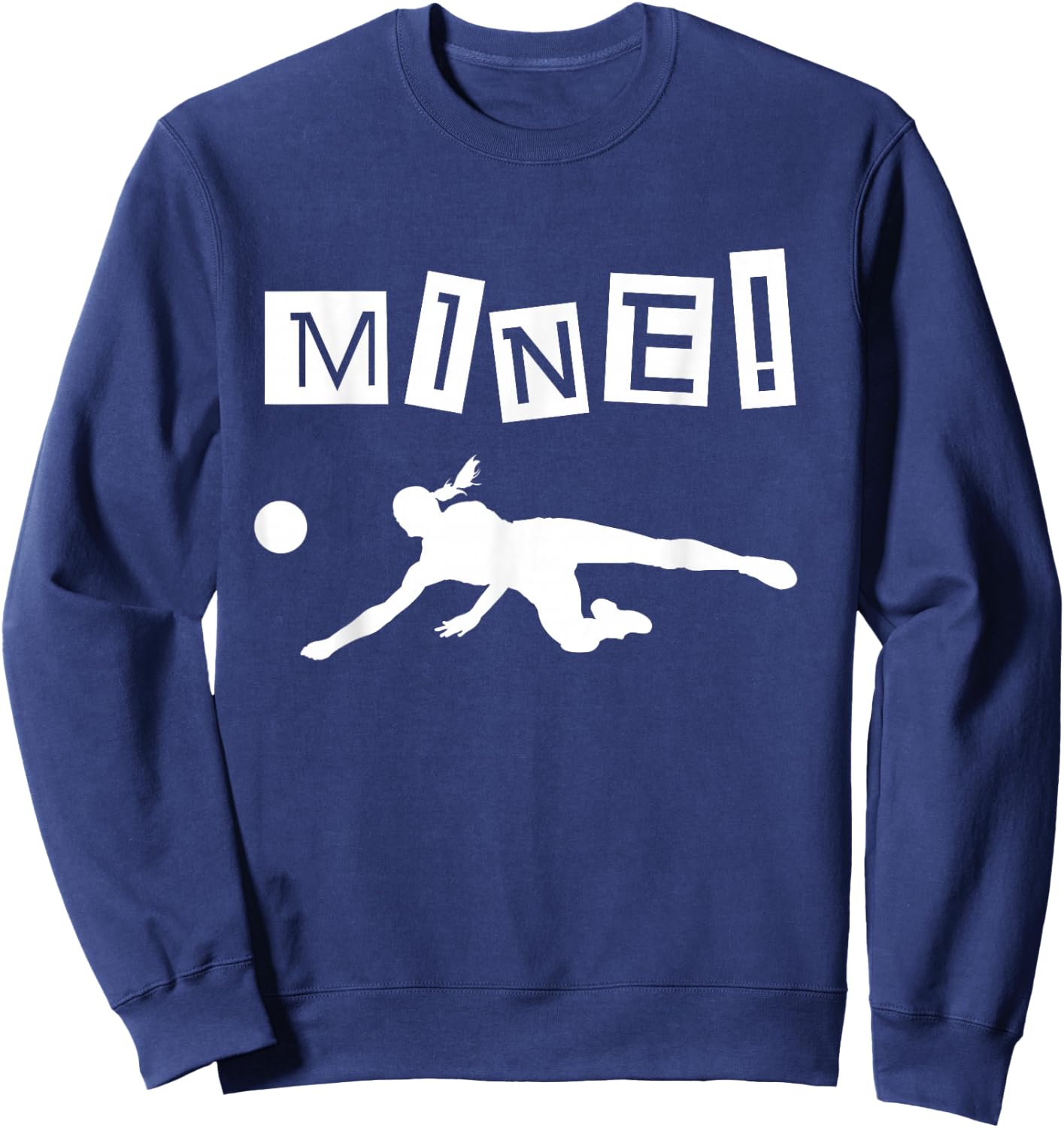 Volleyball Player Funny Volleyball Sweatshirt - Sweatshirt | Navy