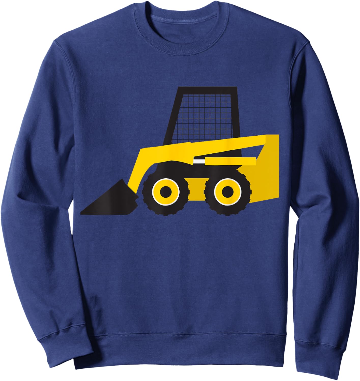 Little Worker Construction Skid Steer Loader Tractor Sweatshirt - Sweatshirt | Navy