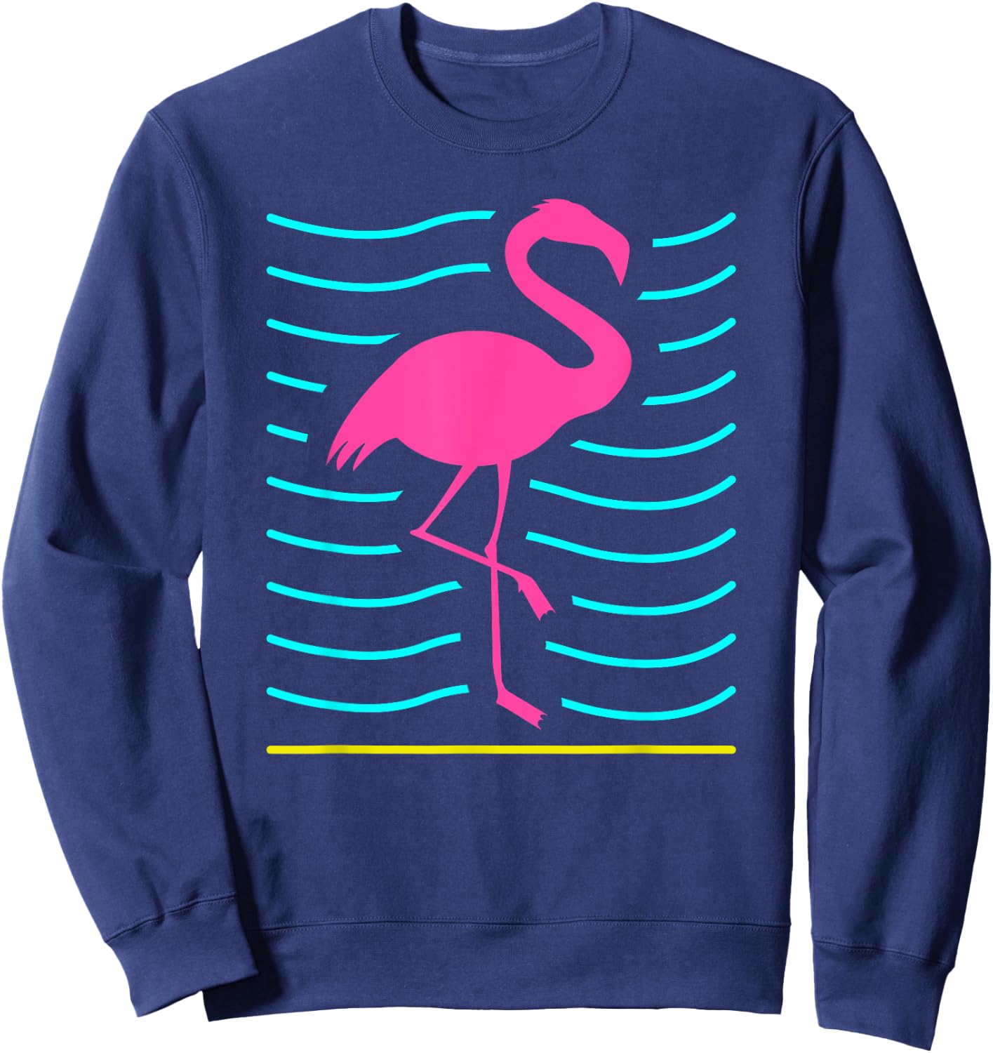 Retro Flamingo Sweatshirt - Sweatshirt | Navy