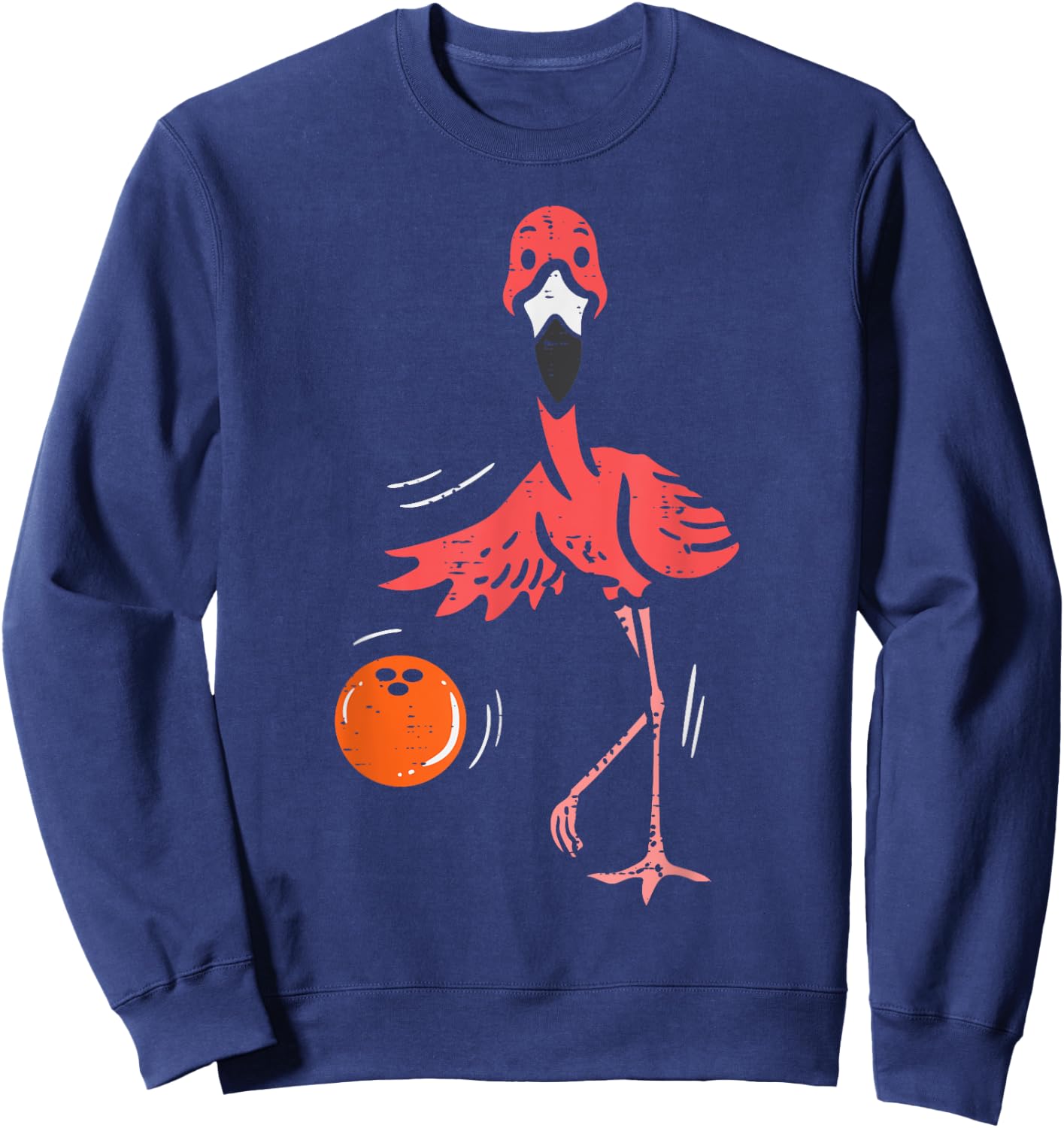 Bowling Flamingo Bowling Player Boys Girls Kid Toddler Youth Sweatshirt - Sweatshirt | Navy