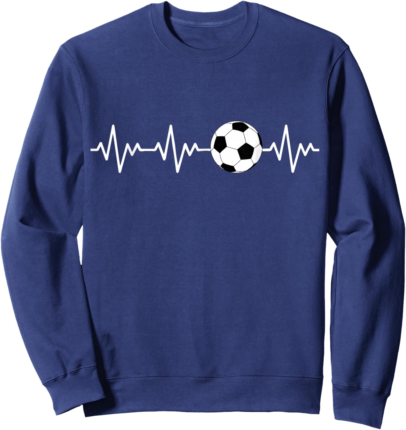 Heartbeat Soccer Sweatshirt - Sweatshirt | Navy