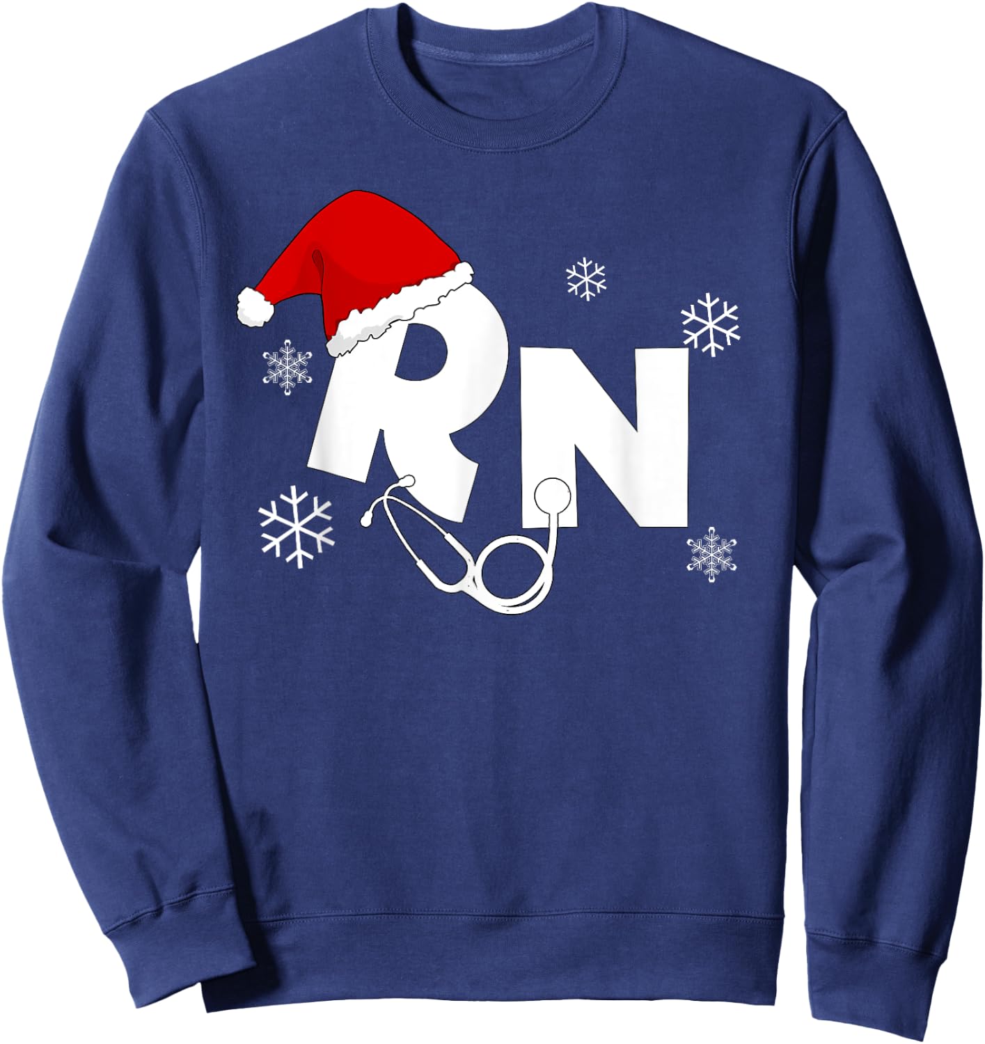 Registered Nurse Santa RN Christmas gifts for nurses Sweatshirt - Sweatshirt | Navy