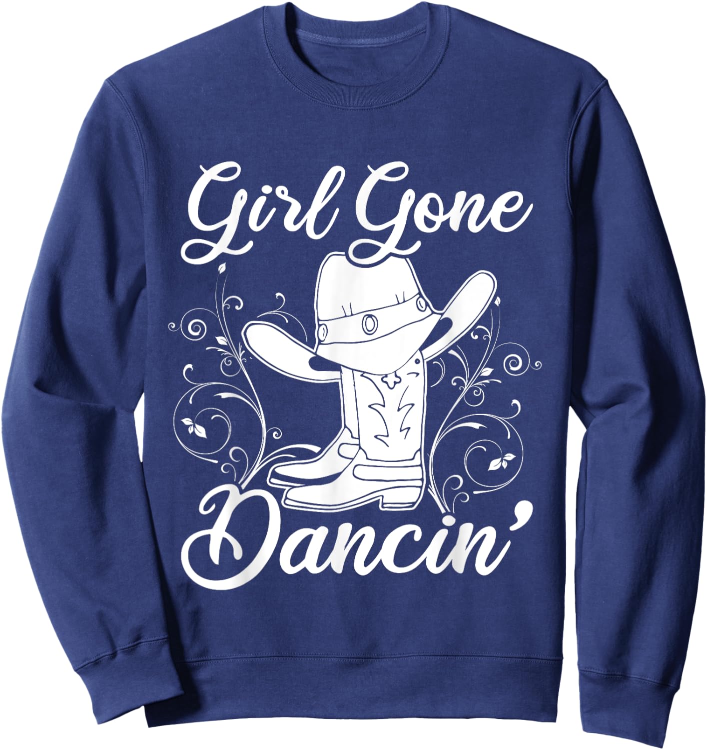 Line Dancing Texas Cowgirl Gift Women Line Dance Sweatshirt - Sweatshirt | Navy