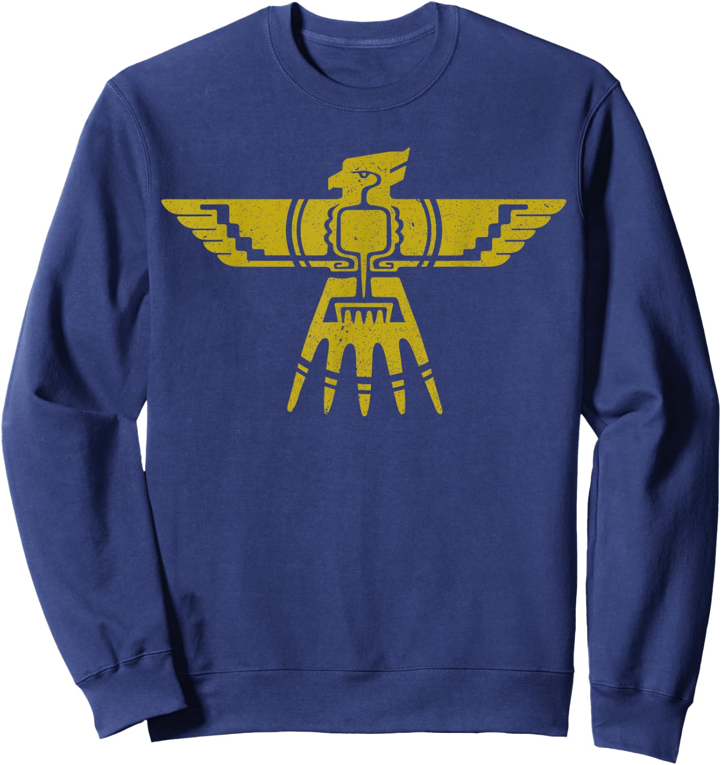 Native American Thunderbird Funny Tribal Art Gift Men Women Sweatshirt - Sweatshirt | Navy