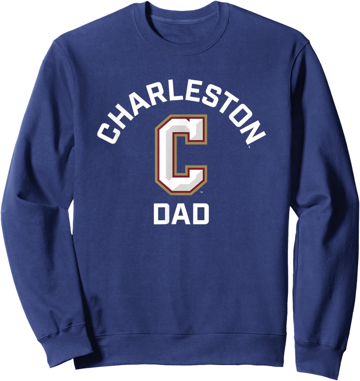 College of Charleston Cougars Arched Dad Sweatshirt - Sweatshirt | Navy