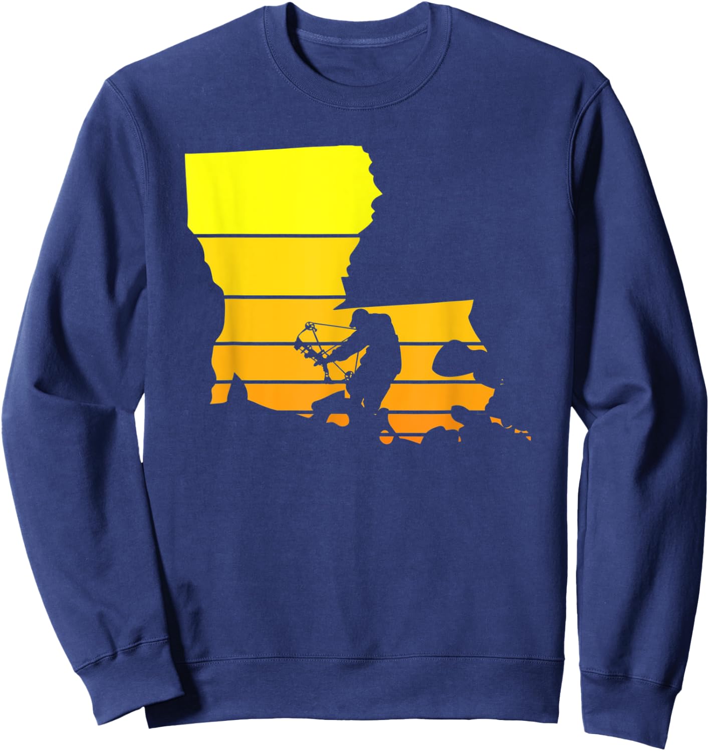 Sunset Bowhunter Louisiana Sweatshirt - Sweatshirt | Navy