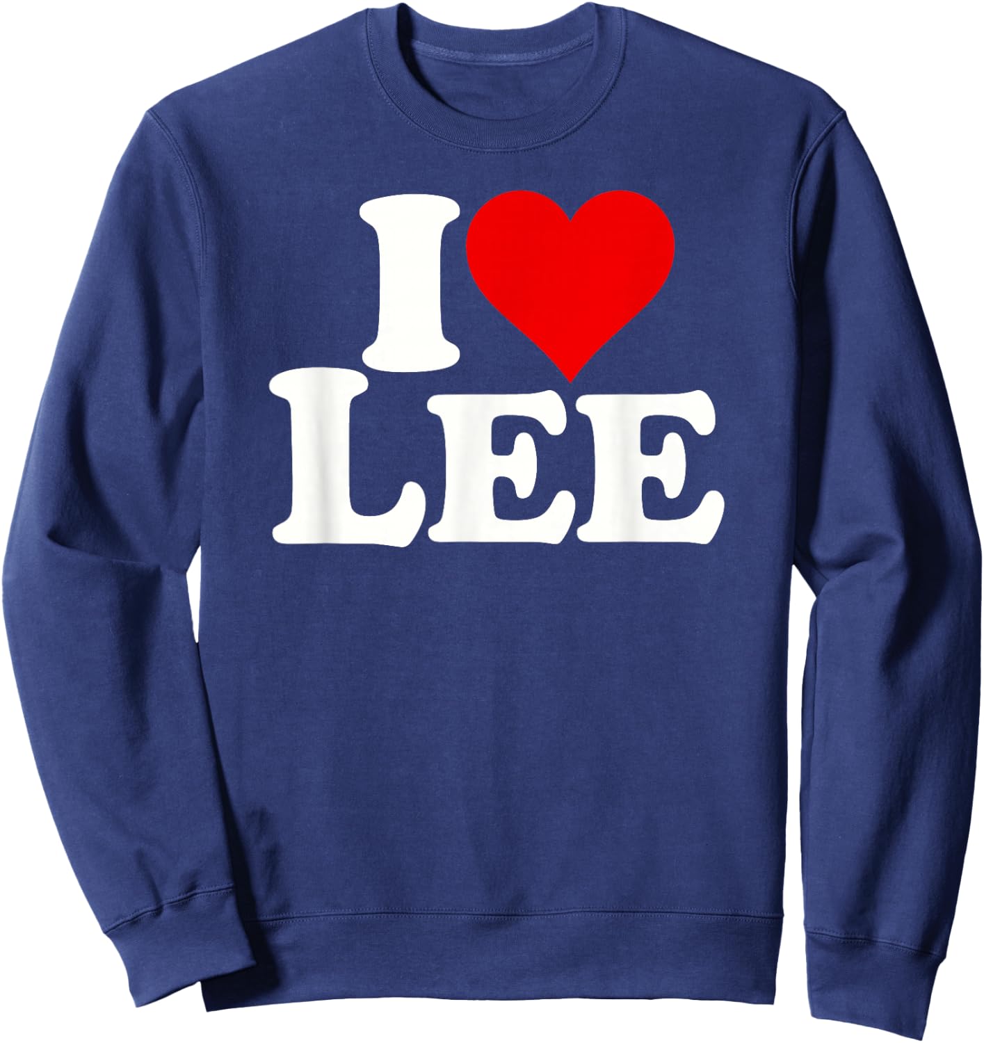 I Love Heart Lee Leigh Sweatshirt - Sweatshirt | Navy