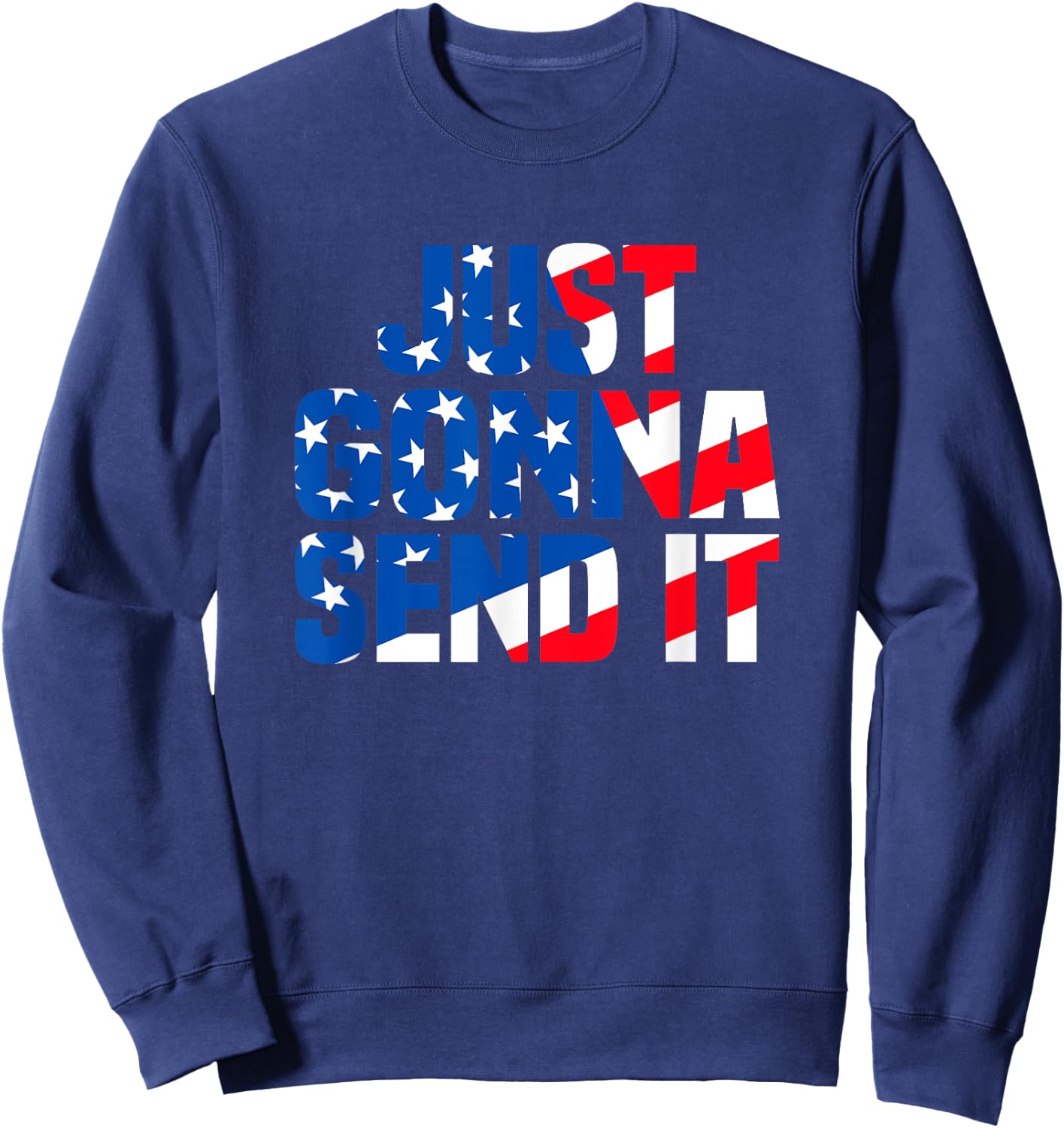 Motocross Racer Trail Rider Outdoor Just gonna send it Sweatshirt - Sweatshirt | Navy