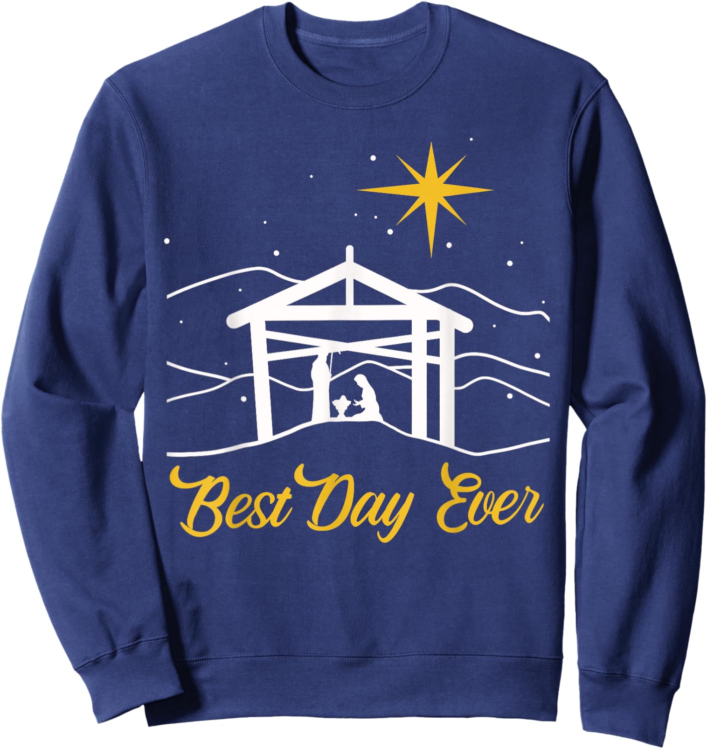 True Story Christmas Jesus Nativity gift, Christian gift Sweatshirt - Sweatshirt | Navy