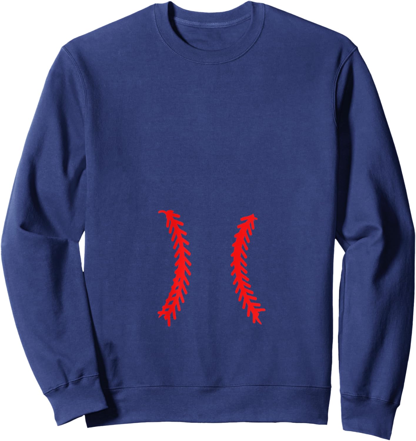 Pregnant Baseball Mom Pregnancy Announcement Sweatshirt - Sweatshirt | Navy