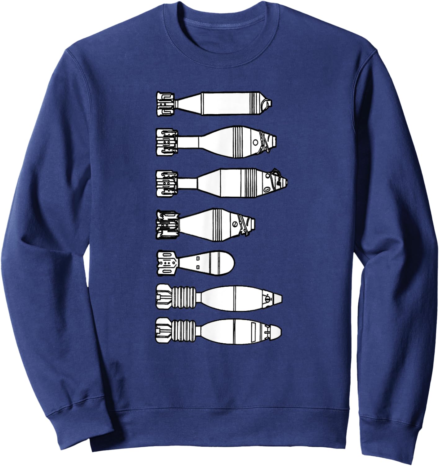Mortarman Infantry Fragmentation Incendiary Rounds 11B 11C Sweatshirt - Sweatshirt | Navy