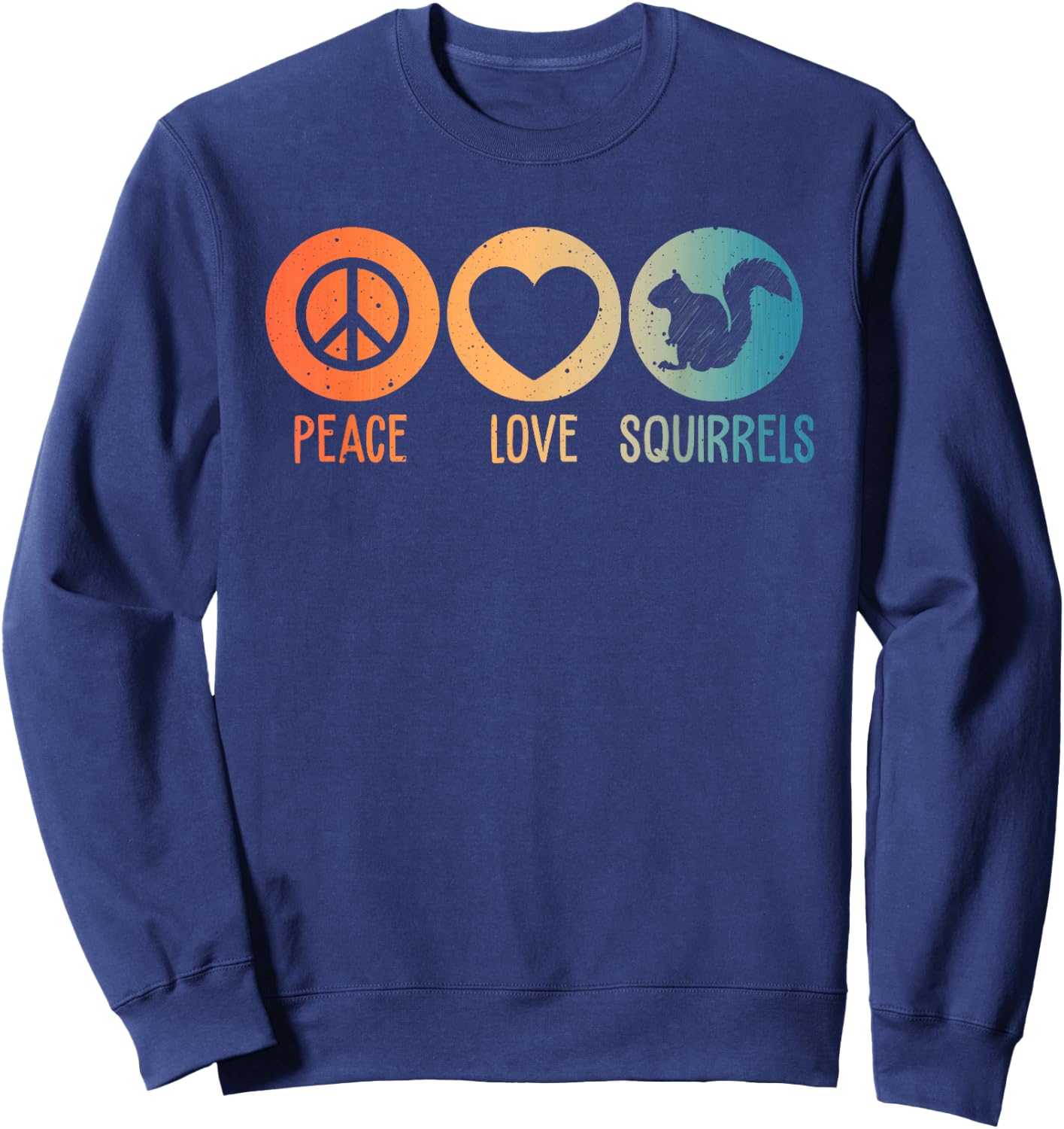 Funny Squirrel Novelty Design Squirrel Lover Men Women Kids Sweatshirt - Sweatshirt | Navy