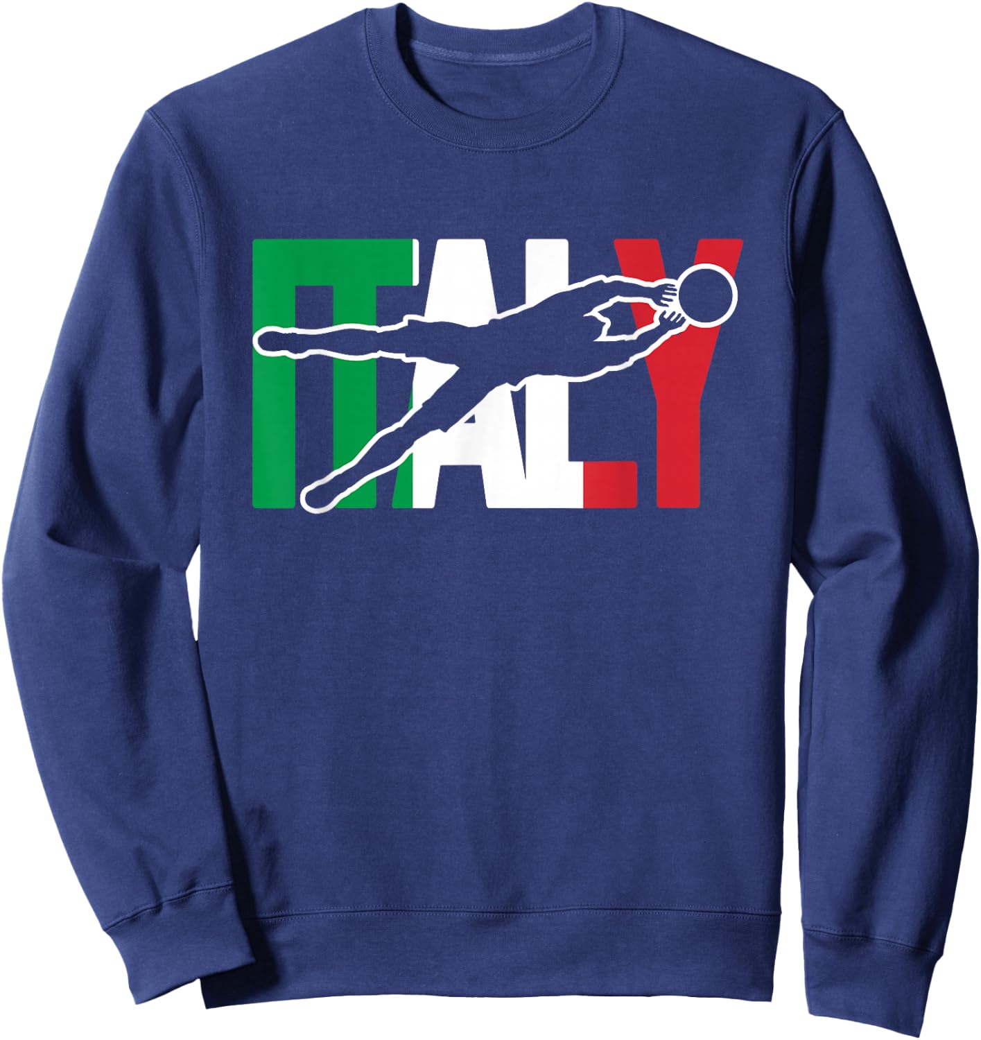 Italy Soccer Jersey Italia Azzurri Gifts for Italian Soccer Sweatshirt - Sweatshirt | Navy