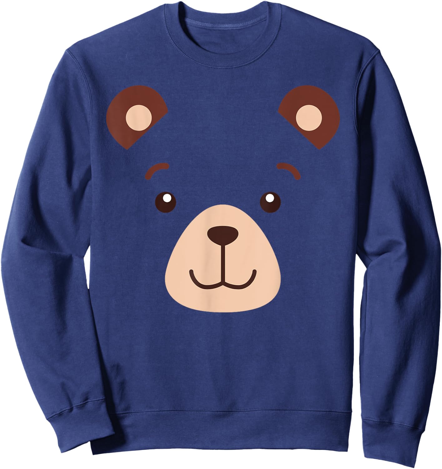 Bear Face Halloween Costume Kids Boy Girl Adult Gift Sweatshirt - Sweatshirt | Navy