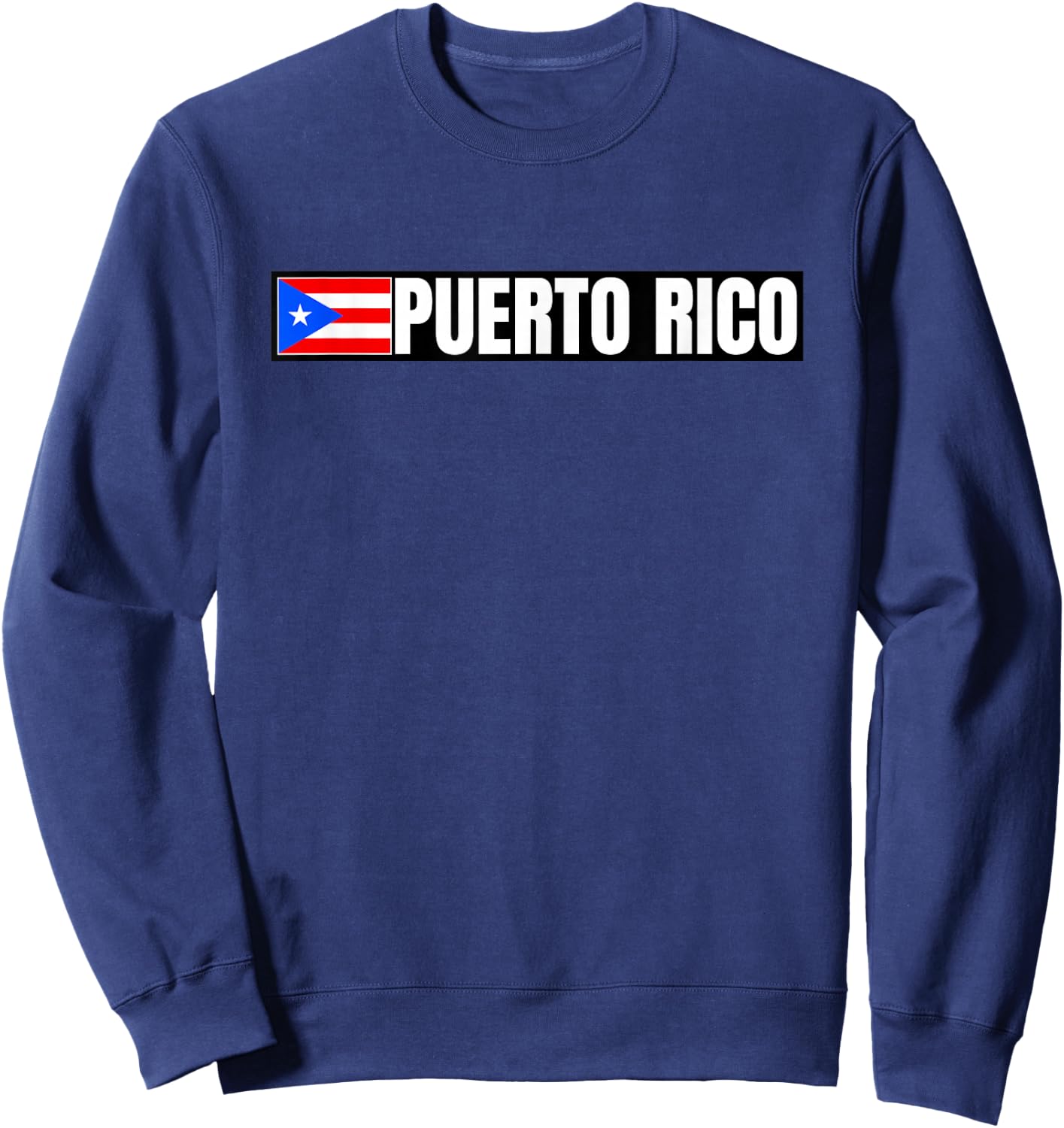 Puerto Rico Flag Sweatshirt - Sweatshirt | Navy