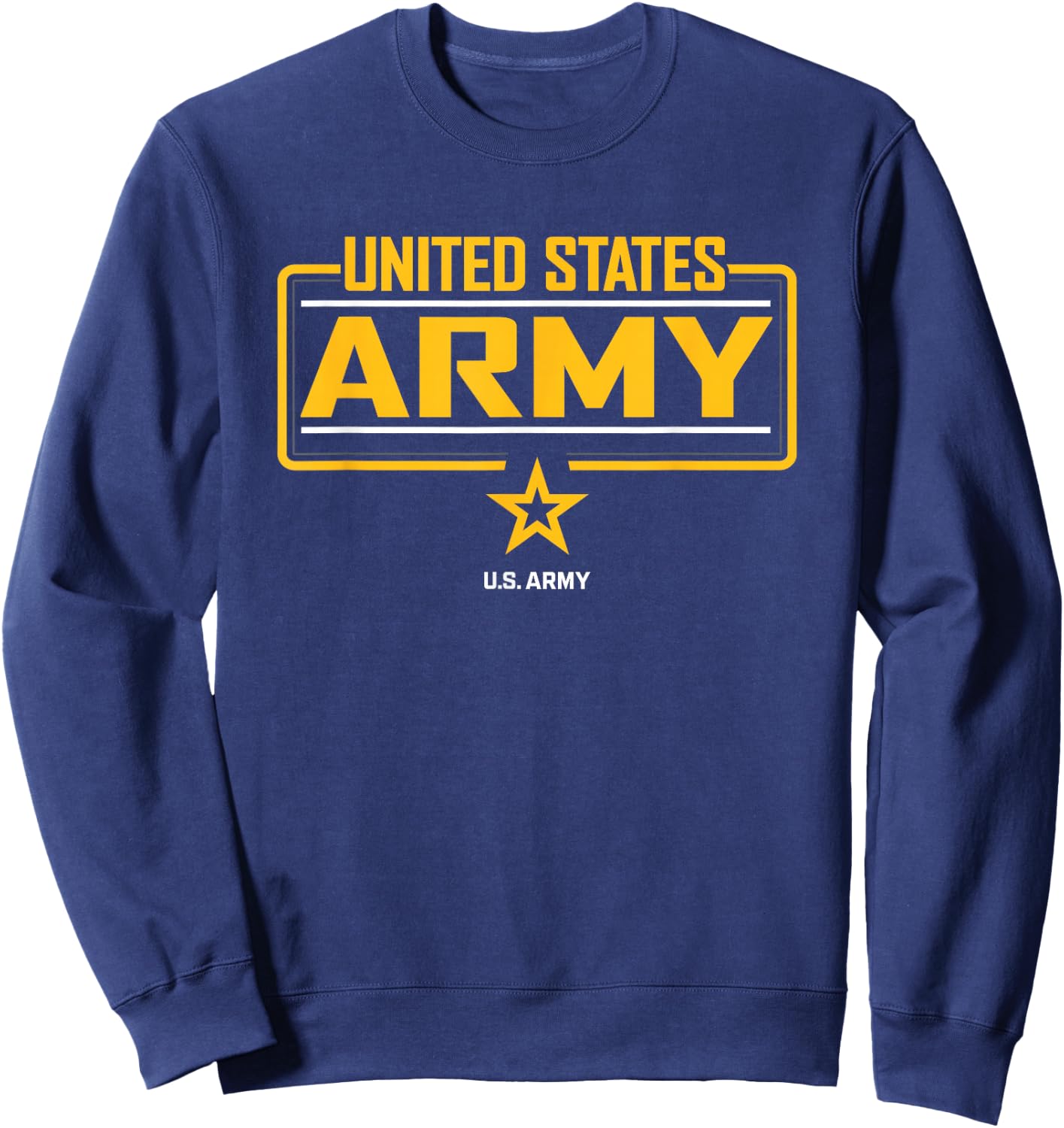 Military Army United States Green Star Officially Licensed Sweatshirt - Sweatshirt | Navy