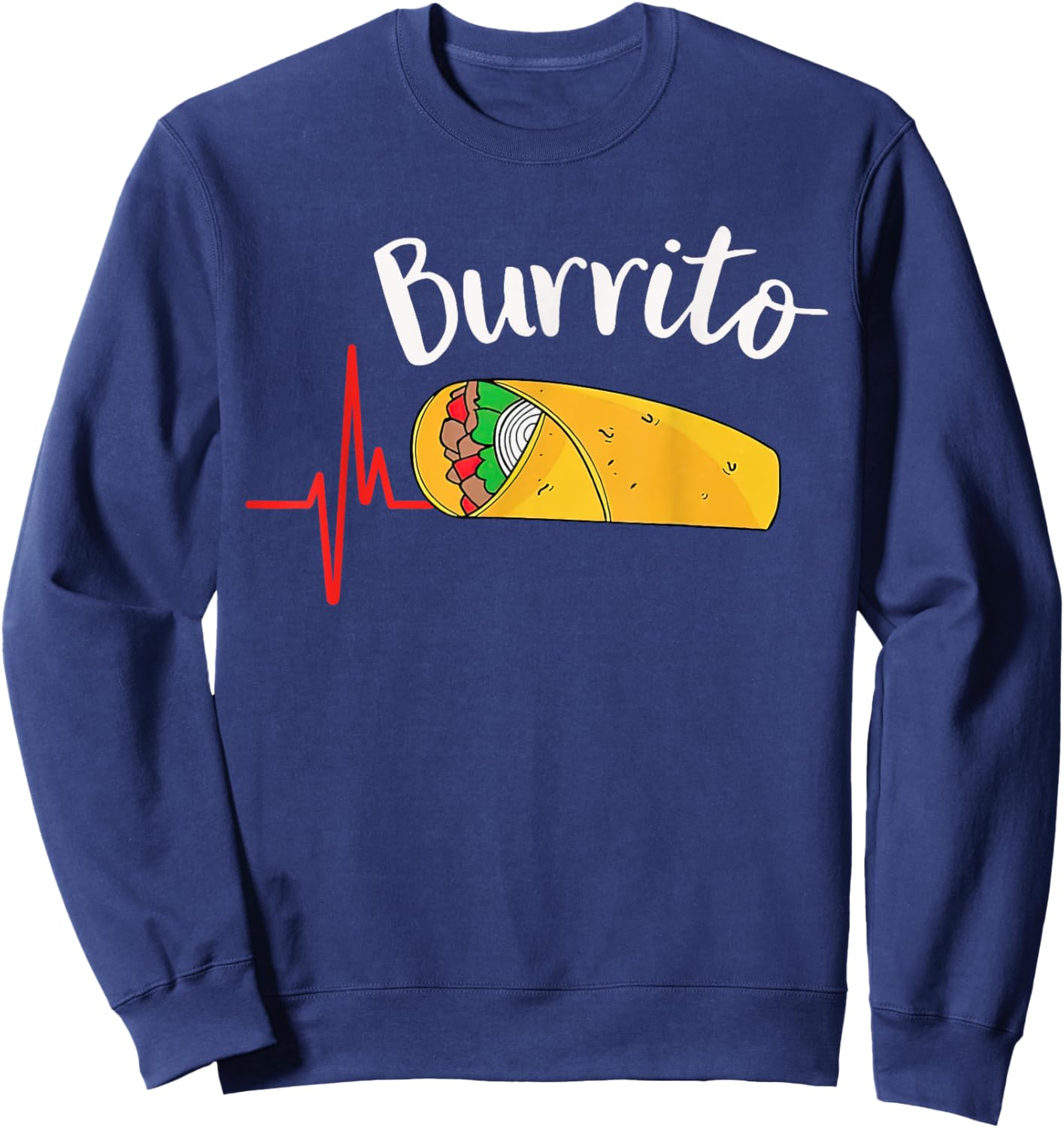 Burrito Taco Taquito Dad Mom Child Baby Matching Family Sweatshirt - Sweatshirt | Navy