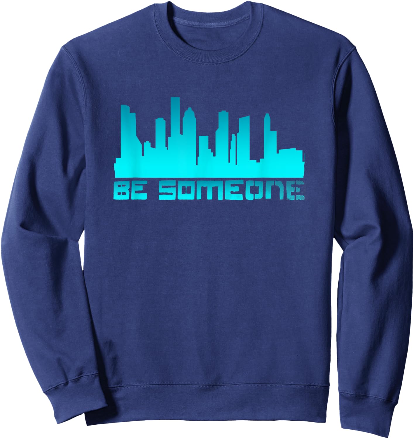 Houston Be someone Bridge Houston Skyline H-Town Be Someone Sweatshirt - Sweatshirt | Navy