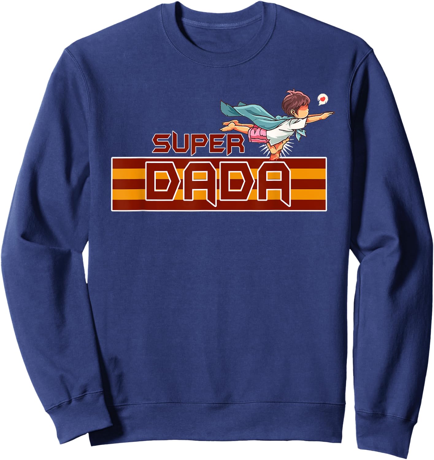 Kids My Dada Is My Superhero Boy - Father's Day Gift Sweatshirt - Sweatshirt | Navy