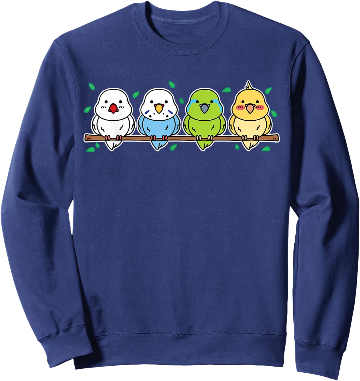Parakeet gifts for Parakeet Owners cute Budgie Sweatshirt - Sweatshirt | Navy
