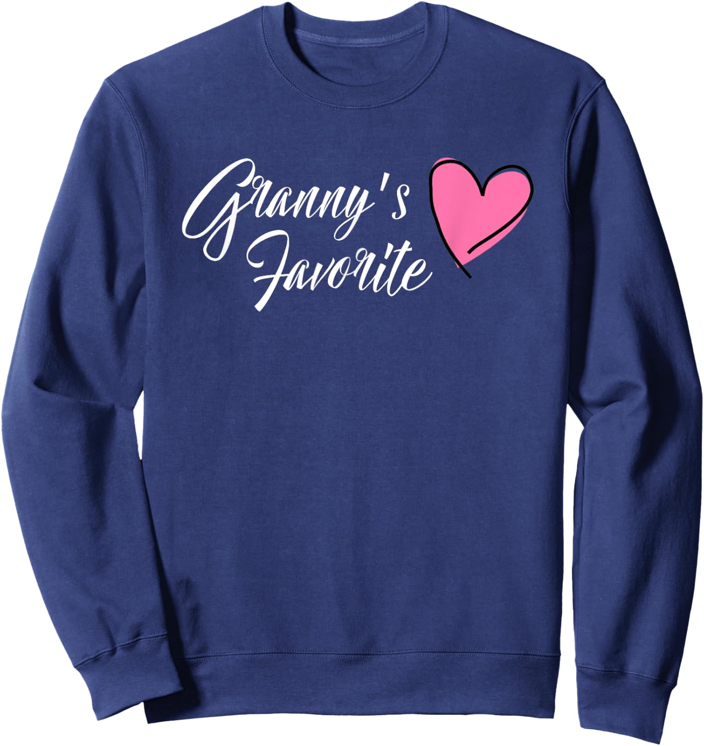 GRANNY'S FAVORITE Granddaughter Heart Sweatshirt - Sweatshirt | Navy