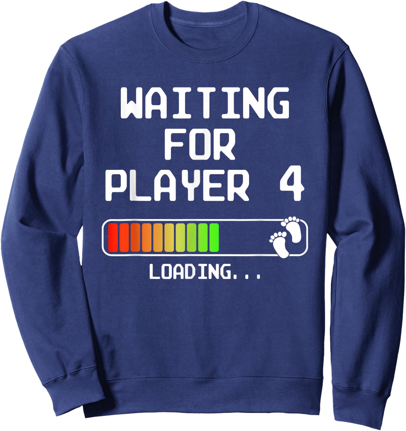 Gamer Pregnancy Announcement 2nd Baby Expectant Dad Player 4 Sweatshirt - Sweatshirt | Navy