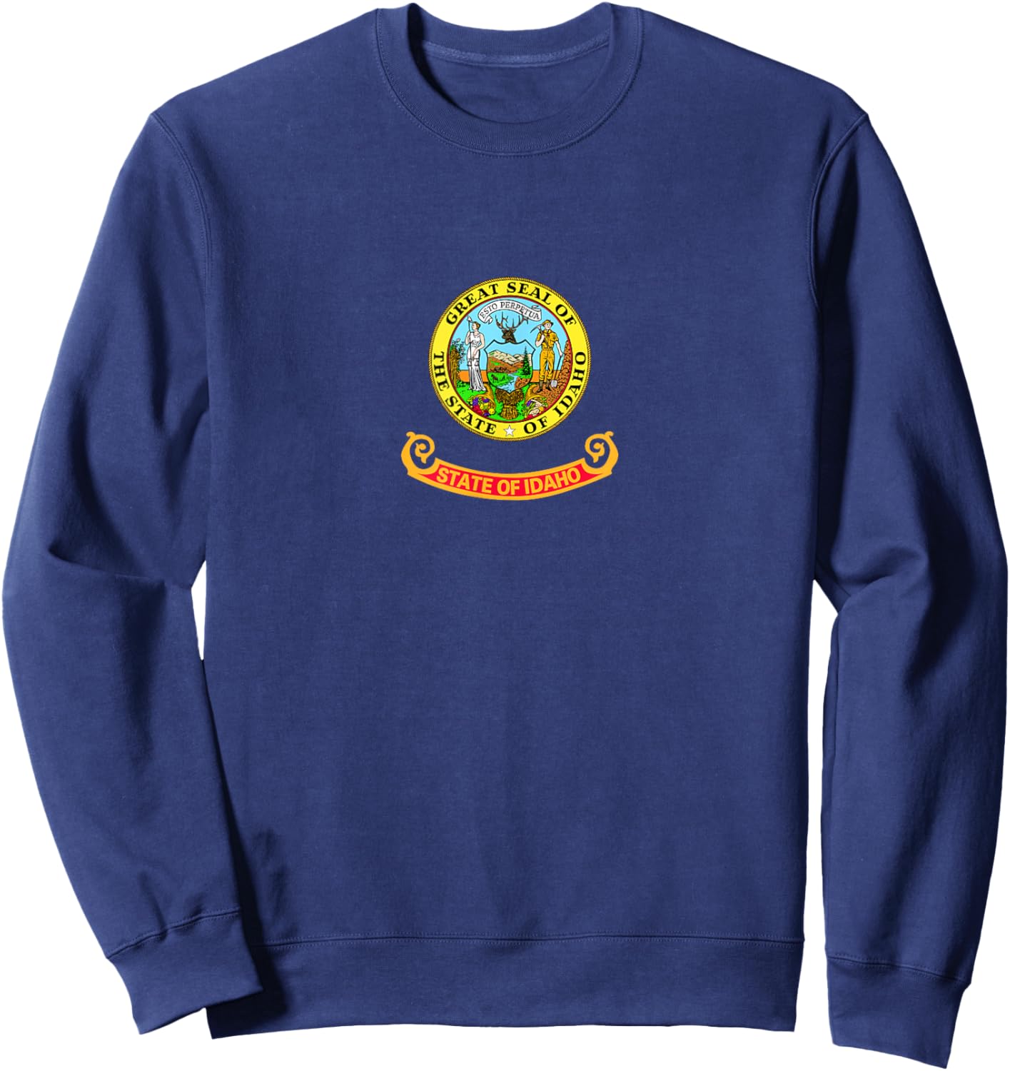 Flag of the state of Idaho Sweatshirt - Sweatshirt | Navy