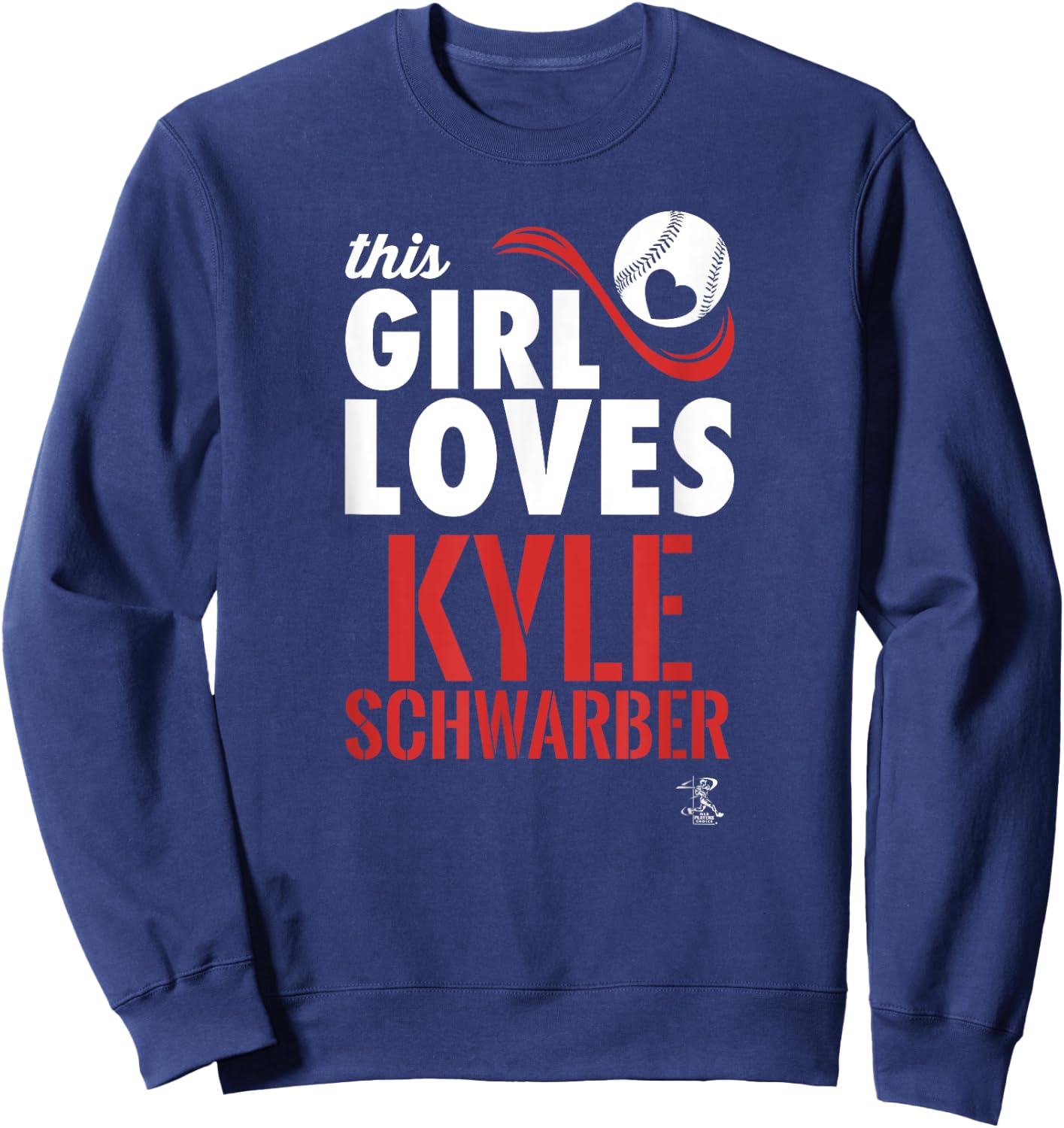 Kyle Schwarber This Girl Loves Gameday Sweatshirt - Sweatshirt | Navy