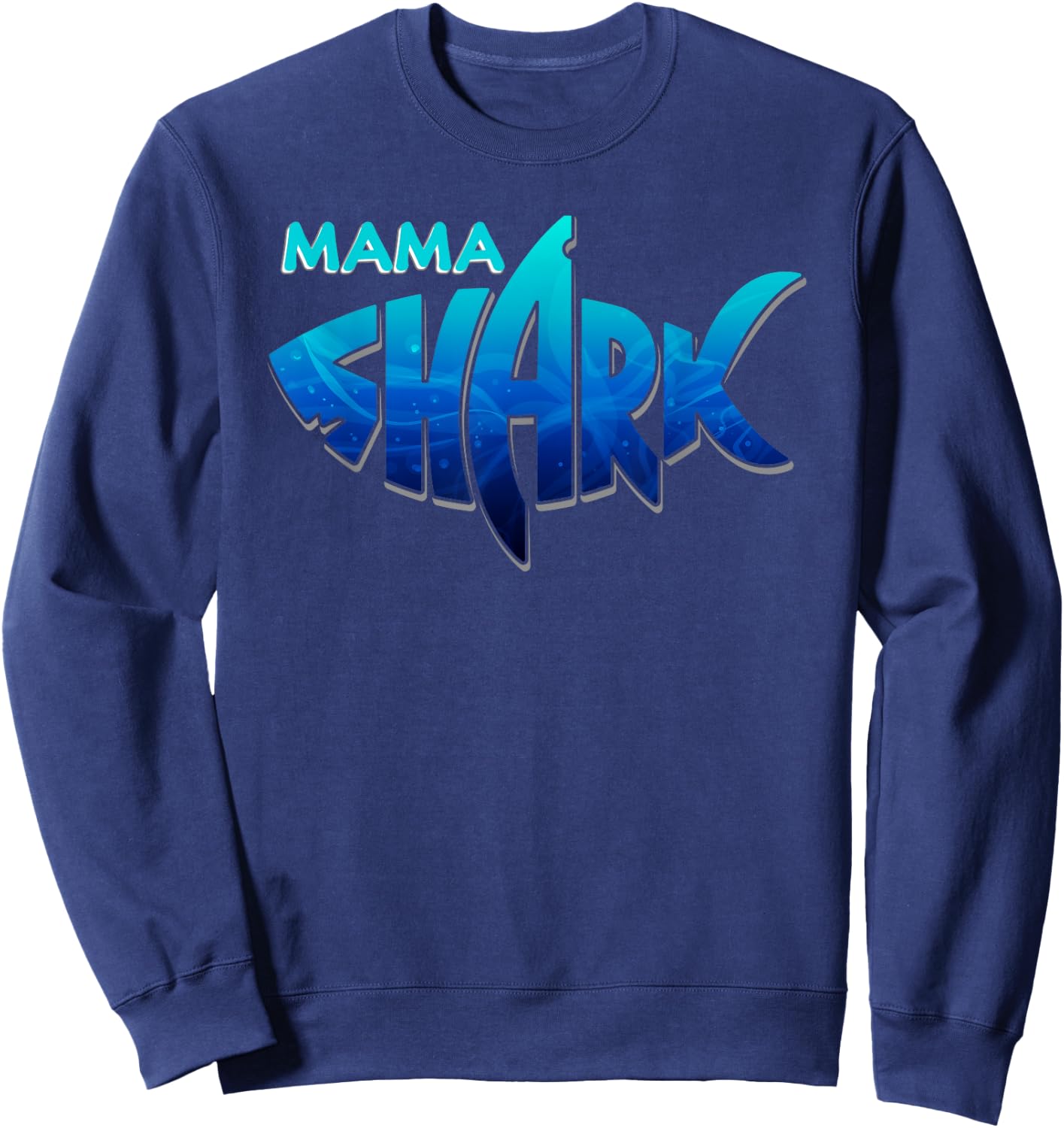 Mama Shark Shirt Family Matching Mother's Day Gift Sweatshirt - Sweatshirt | Navy