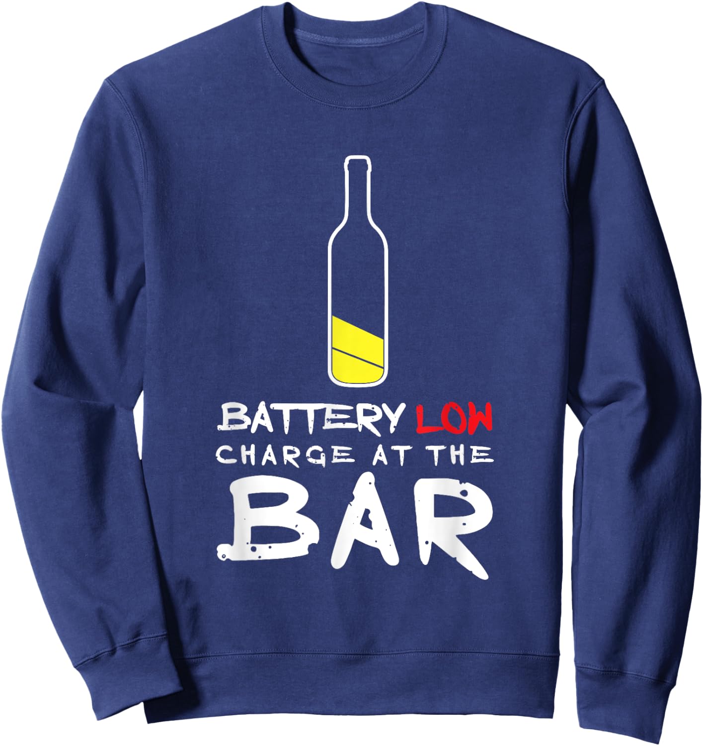 Funny Beer Drinking Charge at the Bar Alcohol Shirt Sweatshirt - Sweatshirt | Navy