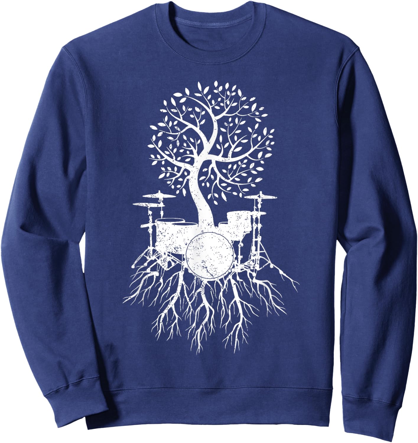 Cool Drum Gift Women Kids Drummer Musician Drumming Sweatshirt - Sweatshirt | Navy