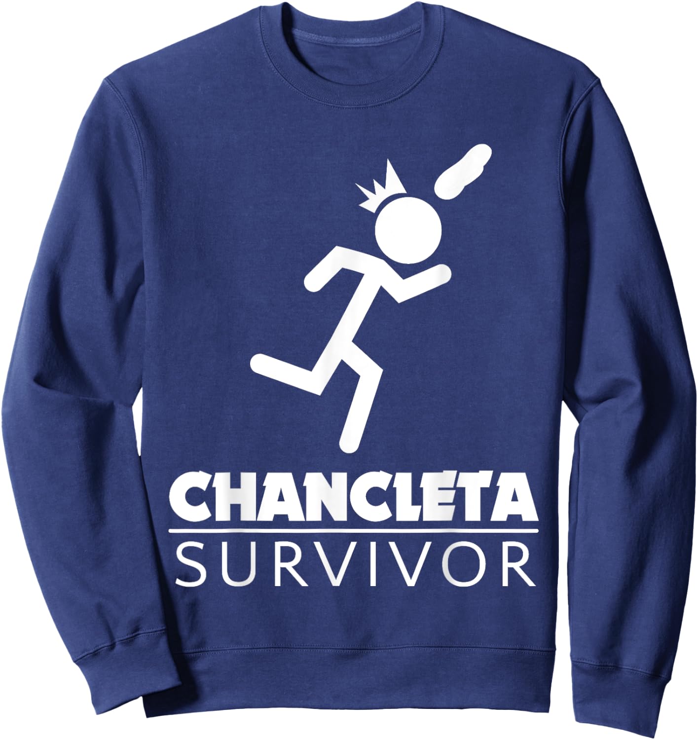 Chancleta Survivor - Puerto Rican Culture - Gift Sweatshirt - Sweatshirt | Navy
