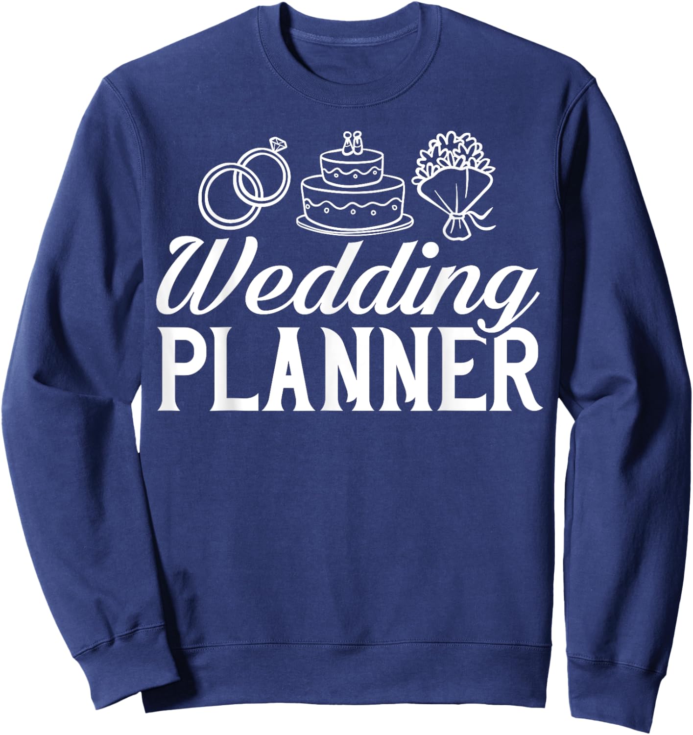 Wedding Planning Party Planner Coordinator Checklist Sweatshirt - Sweatshirt | Navy
