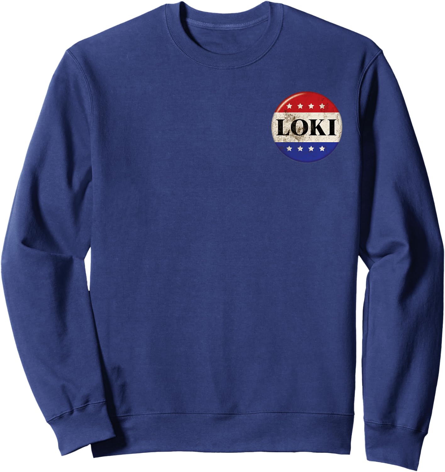 Marvel Loki President Loki Small Button Sweatshirt - Sweatshirt | Navy