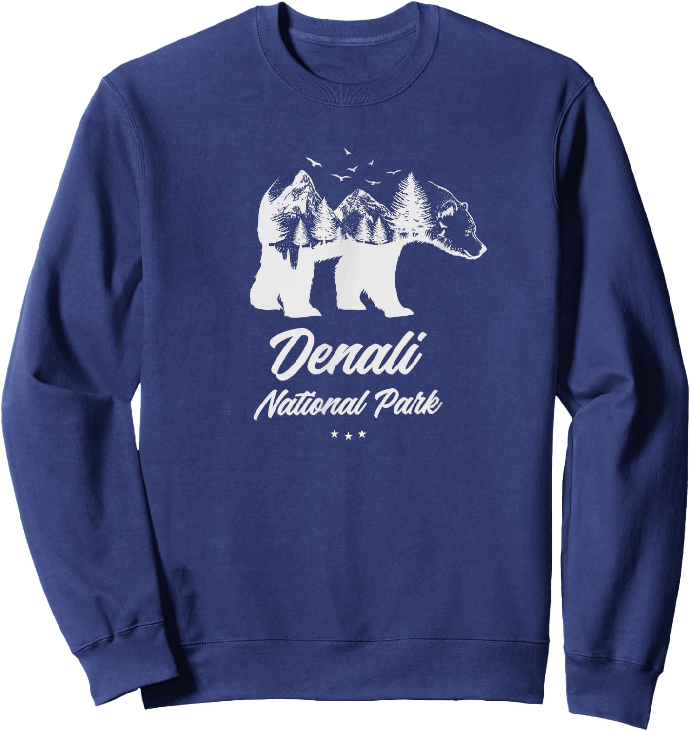 Denali - National Park Bear Souvenir Sweatshirt - Sweatshirt | Navy