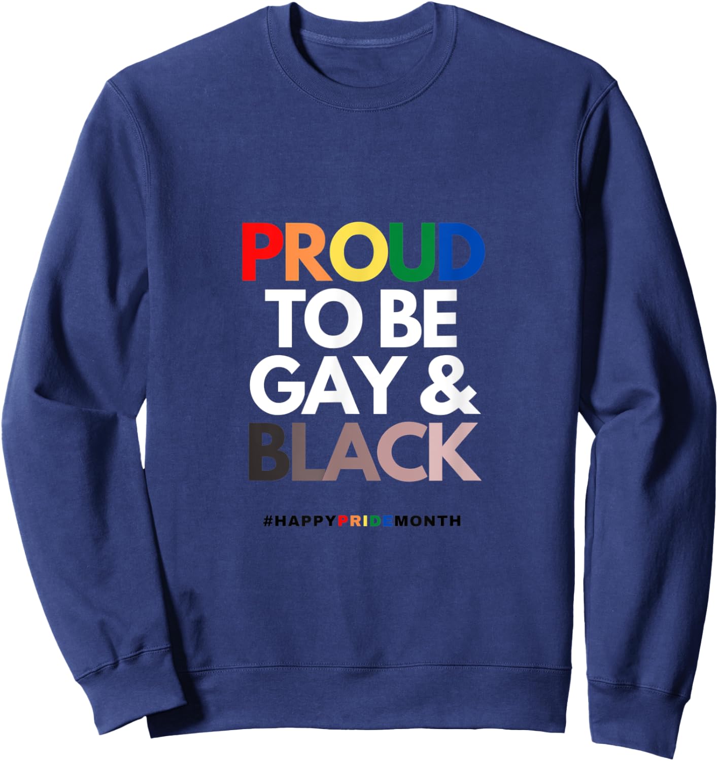 Gay and Black Sweatshirt - Sweatshirt | Navy