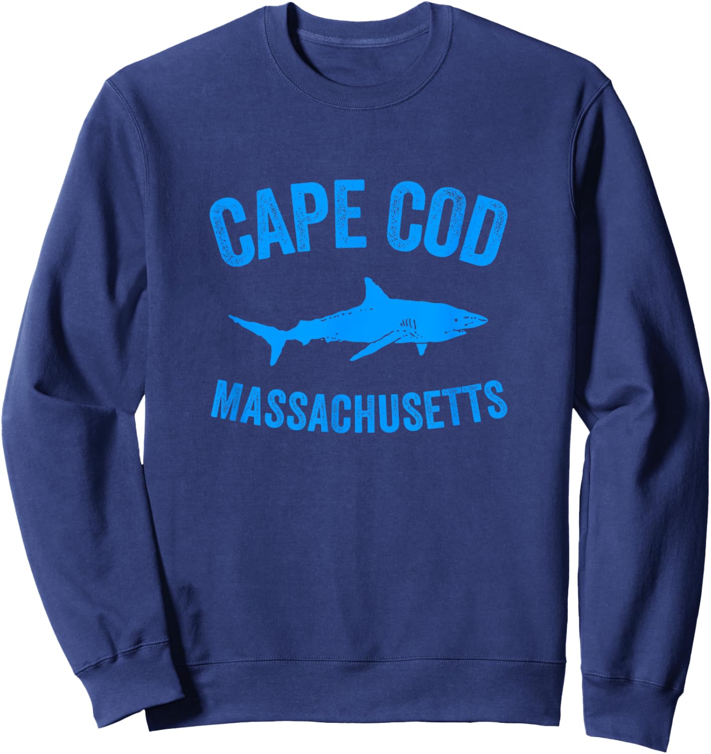 Cape Cod Shark Shirt | Cape Cod Massachusetts Gift Sweatshirt - Sweatshirt | Navy
