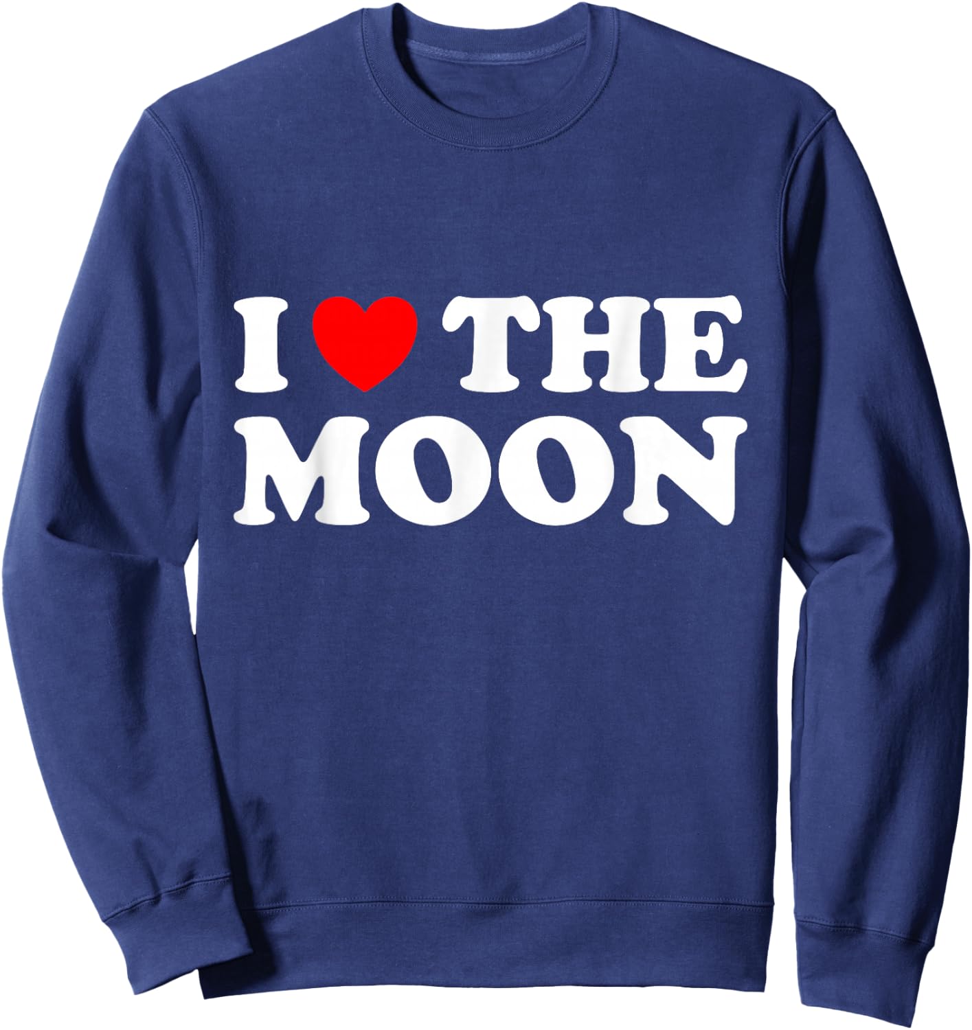 I Love The Moon Sweatshirt - Sweatshirt | Navy